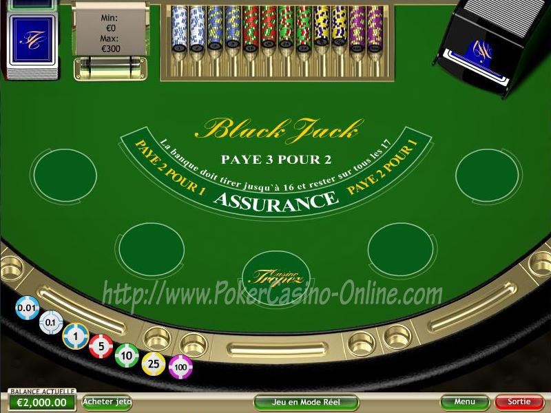 Online blackjack and poker
