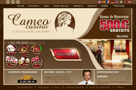 Aperçu Cameo Casino (Bonus & Informations)