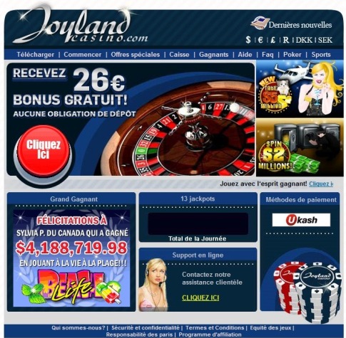 Aperçu Joyland Casino (Bonus & Informations)