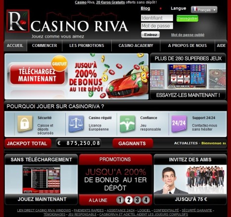 Aperçu Casino Riva (Bonus & Informations)
